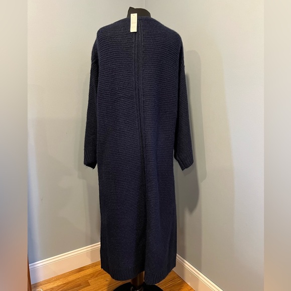 NWT J.Crew Relaxed tie-neck sweater-dress in Navy - Picture 5 of 15
